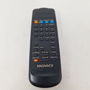 Magnavox Vintage VCR TV U147 Remote Control Black Genuine Original Untested